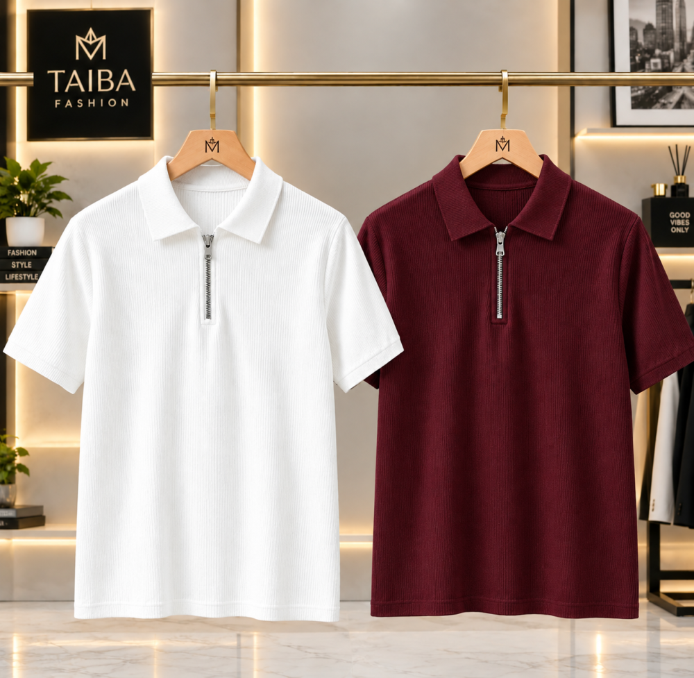 Zipper Combo(White+marron)