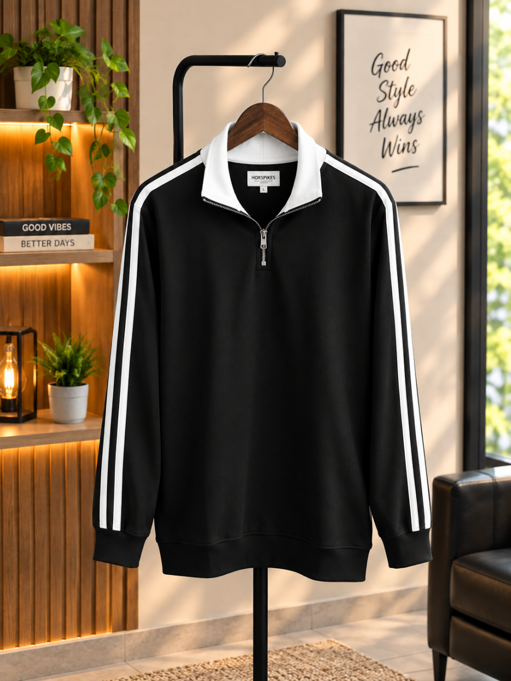 Long Sleeve Zipper(Black)